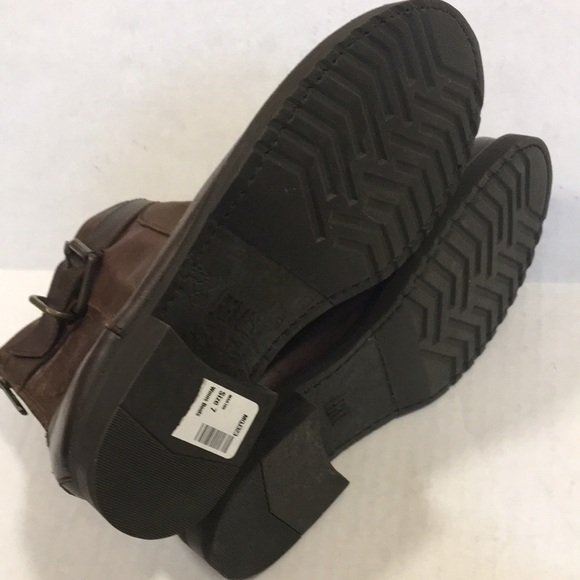 NWT Frye Pippa Leather Ankle Brown Boots - Picture 8 of 13